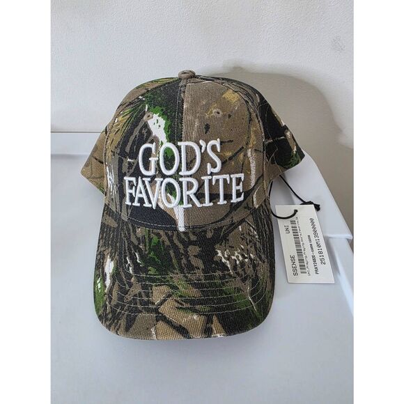 NWT PRAYING SSENSE Exclusive Khaki \'God\'s Favorite\' Real Tree Cap main image 10